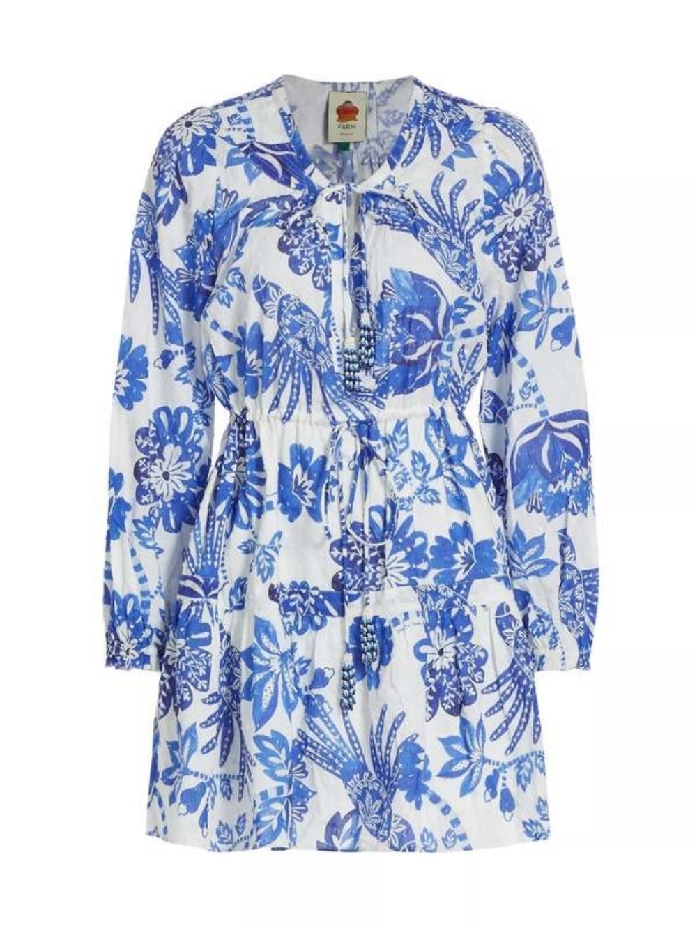 NWT FARM RIO | $210 Flowerful Birds Mini Dress - Picture 11 of 14